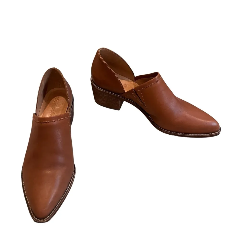 Madewell Brady Low Cut Leather Bootie in English Saddle, Sz 9.5 - Image 5