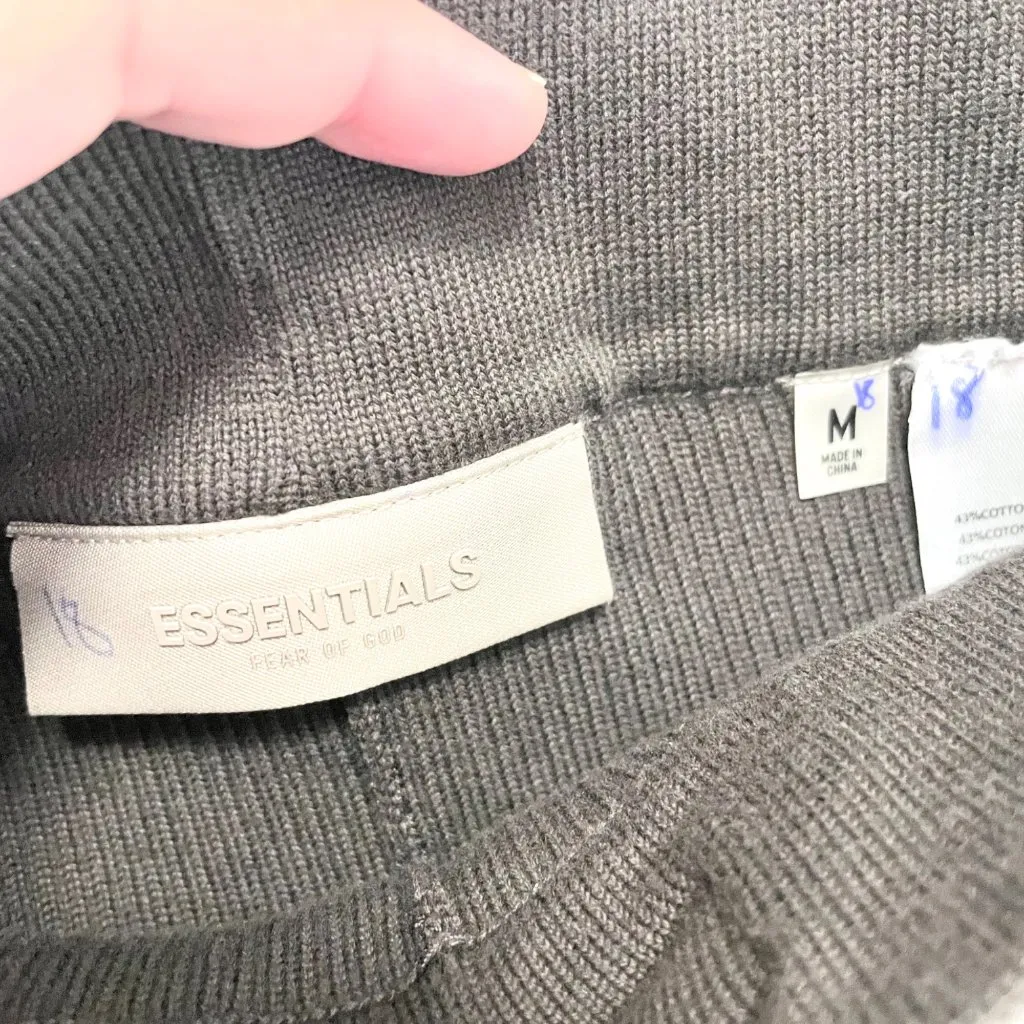 Fear of God Essentials Ribbed Brown Leggings Knit Size M - Image 6