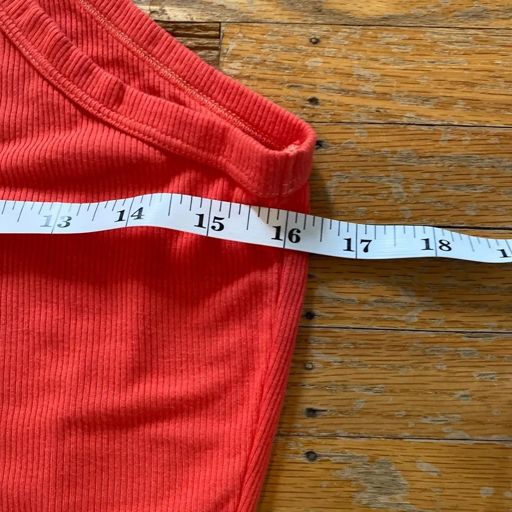 AGOLDE -Rianne High Neck Racerback Ribbed Tank Bodysuit Women's Large - Image 12