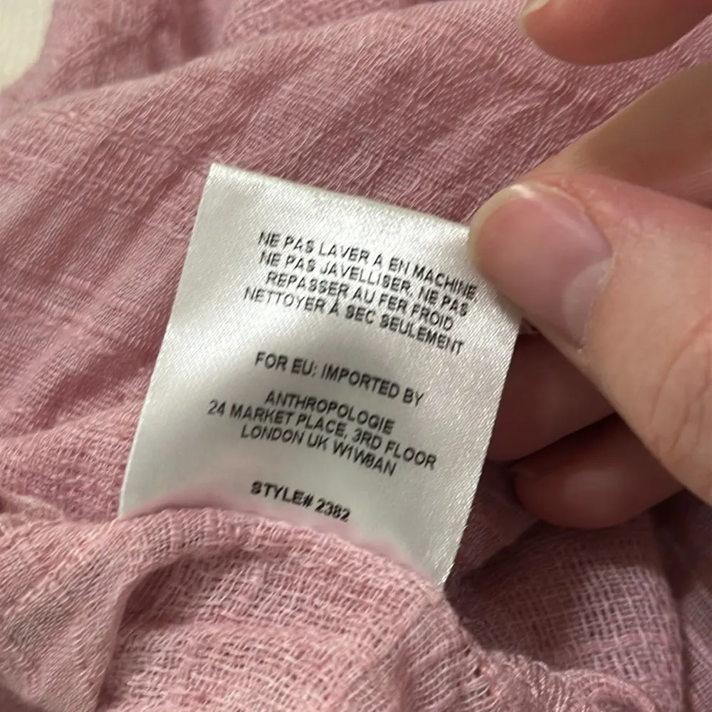 Hutch Anthropologie Azalea Puff Sleeve Blouse Shirt Buttons Cottagecore Size XL - Image 11