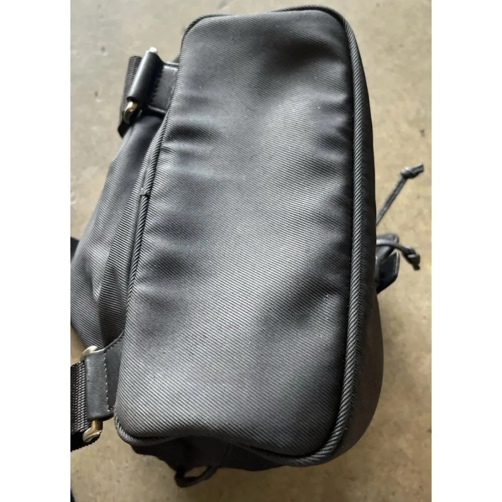 Vintage Coach Black Nylon Mini Backpack Leather Cargo Backpack Travel - Image 11