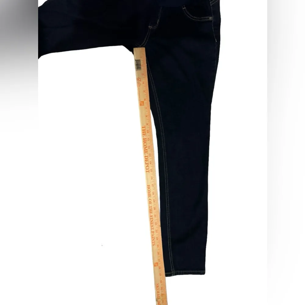 Indigo blue maternity jeans - Image 3