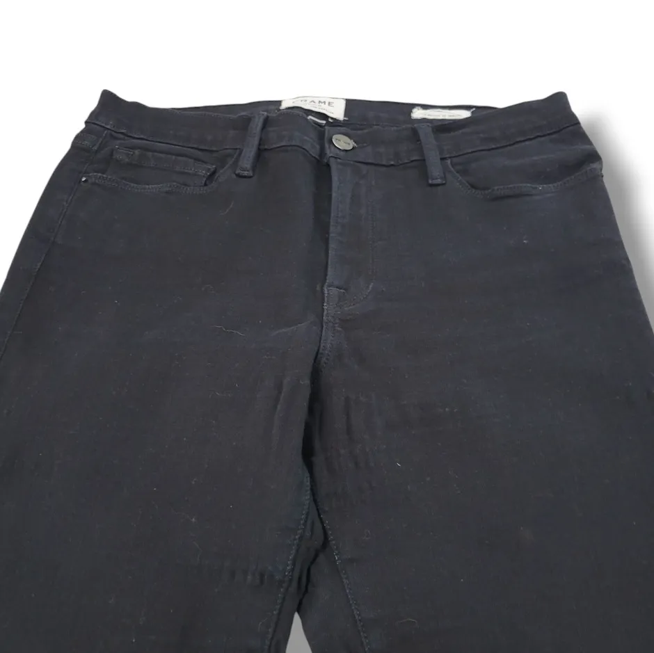 Frame Jeans Size 30 W30"xL29" Frame Denim Le Skinny De Jeanne Skinny Jeans Black Denim Pants - Image 4