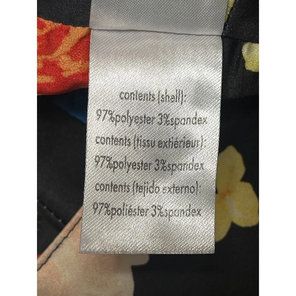 Danielle Bernstein Multicolor Floral Sleeveless Tie Back Cami Tank Crop Top M - Image 4