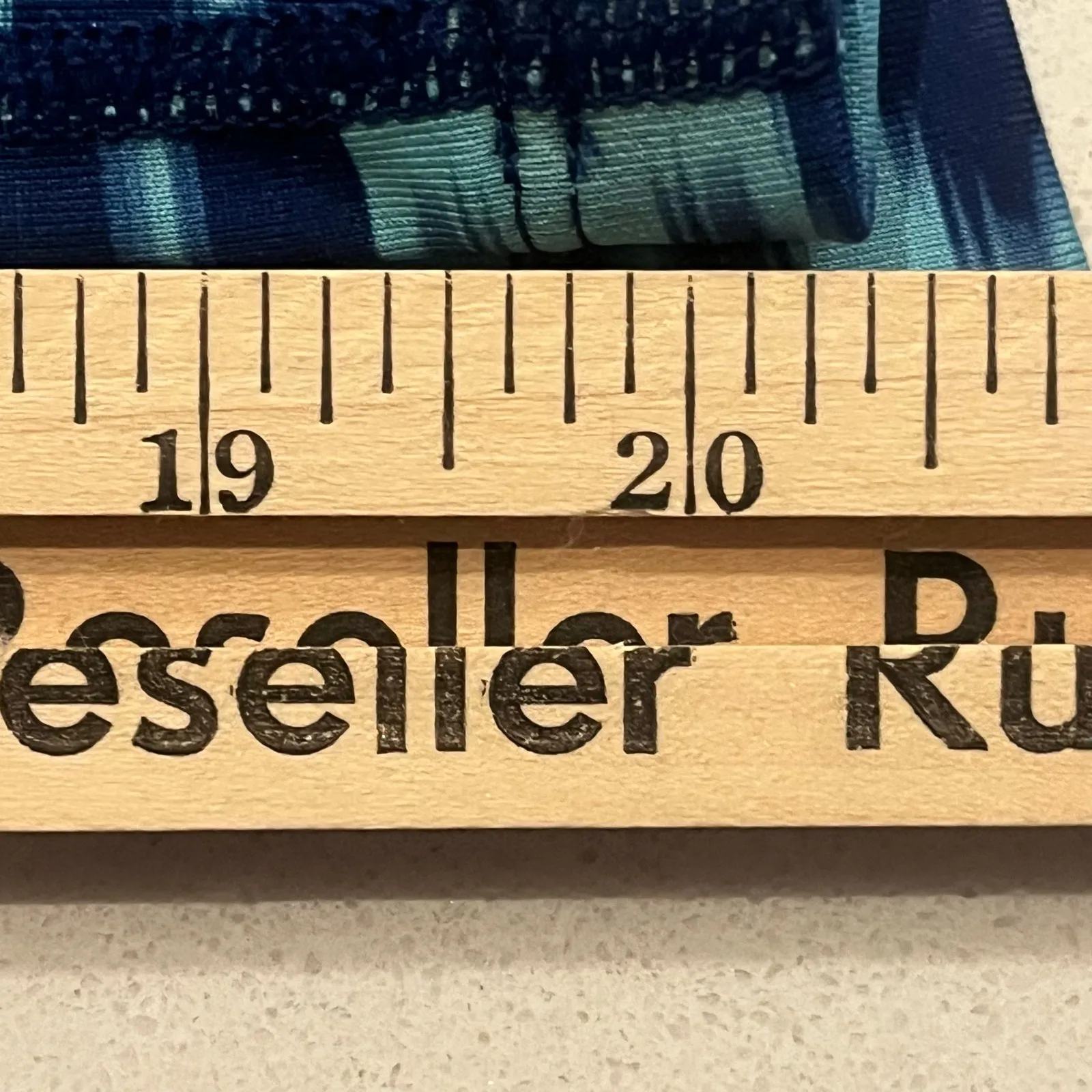 NIKE Running Tights Womens XS Blue‎ Aqua Fold Over Relay Print Dri-Fit Capri - Image 6