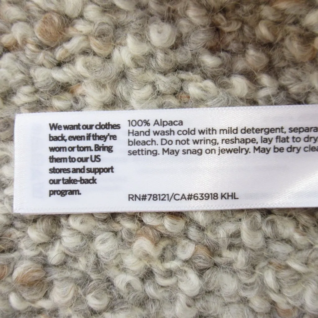 NWT Eileen Fisher Peruvian Alpaca Loop Turtleneck Top in Moon Sweater S - Image 5