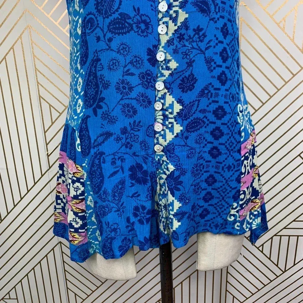 RAGA Oceanside Romper Blue Paisley Print‎ - Image 5