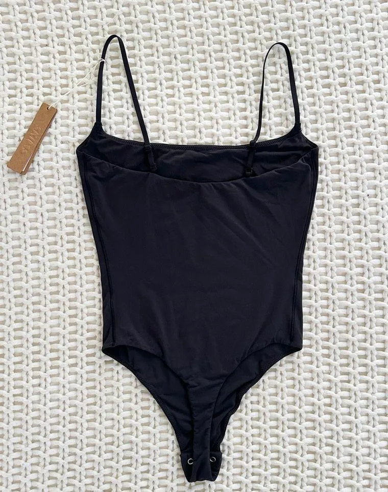 NWT SKIMS Fits Everybody Cami Thong Bodysuit - Onyx - XS - Image 7