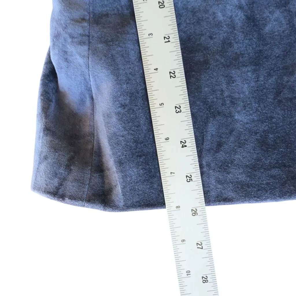 Elie Tahari Classic Blue Velvet Blazer Single Snap Closure, Women’s Size 10 - Image 11