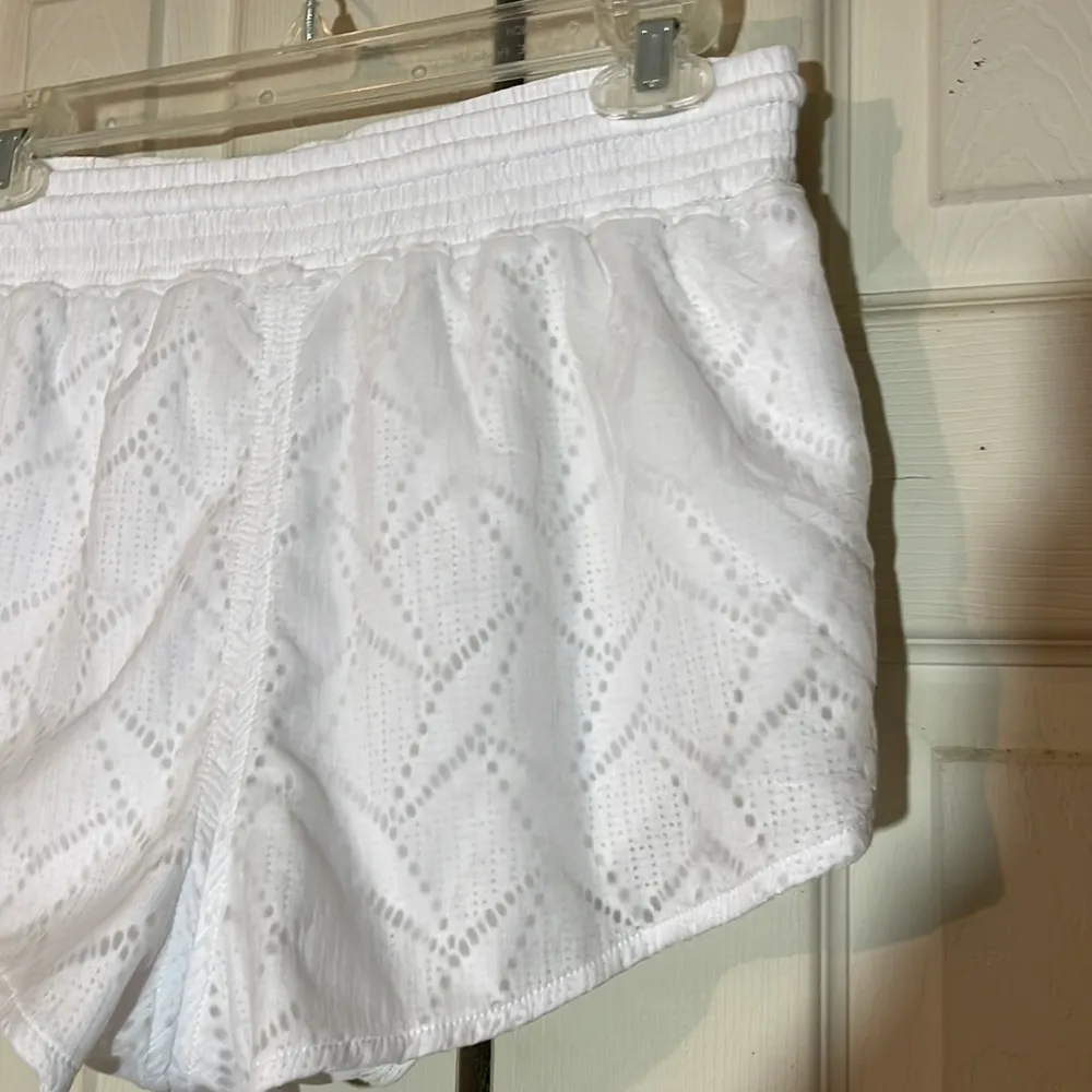 Free People FP Movement White Athletic Shorts Drawstring Waistband Small Y2K? - Image 10