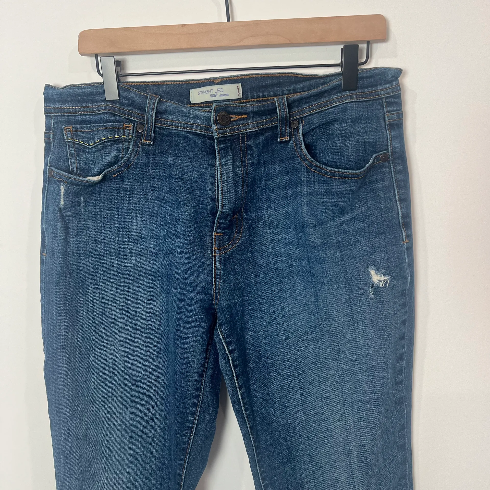 Levi's  505 Straight Leg Denim Jeans - Image 2