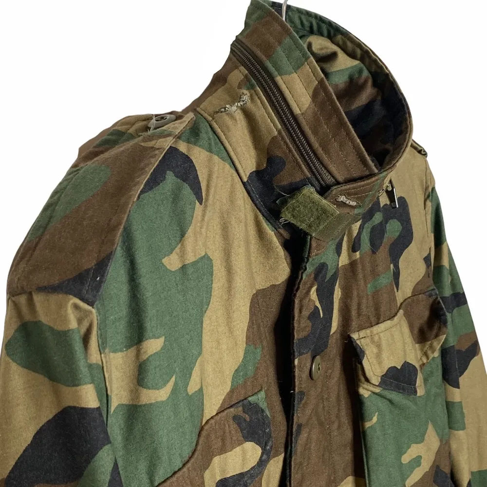 Vintage: Golden Mfg ☮︎︎ Military M65 Field Jacket ☮︎︎ Camoflague Original Issue Size XS - Image 3