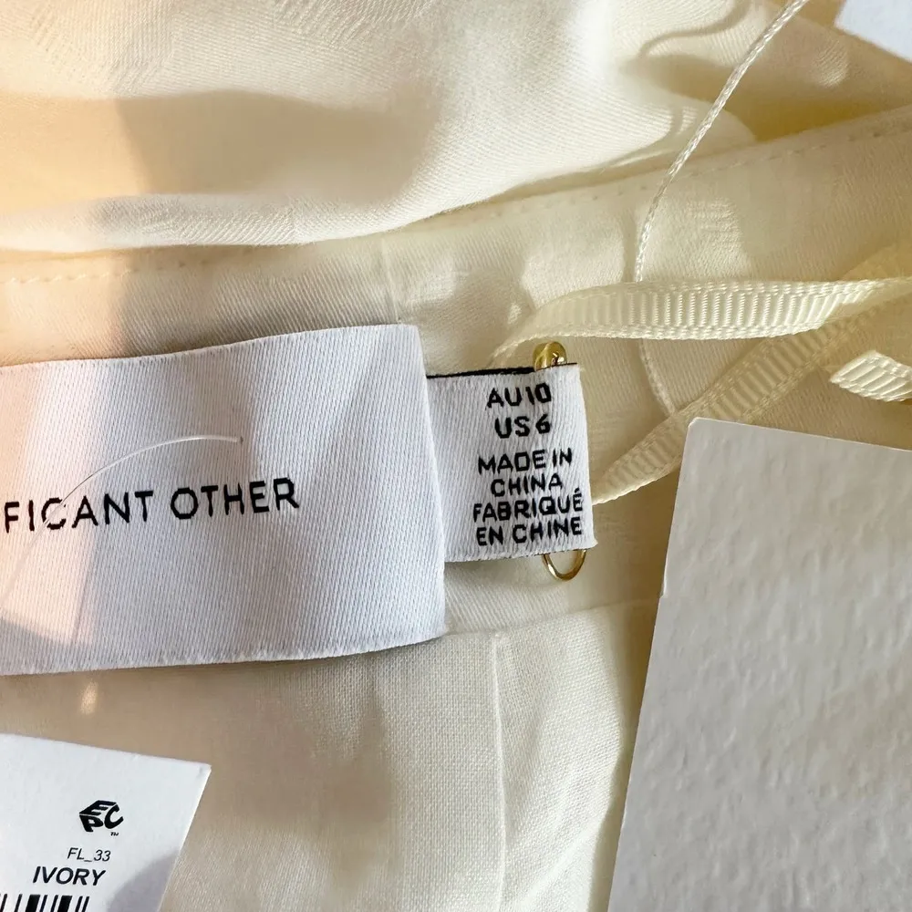 Significant Other Poppy Cut Out Maxi Dress Size US 6 Ivory - Image 3