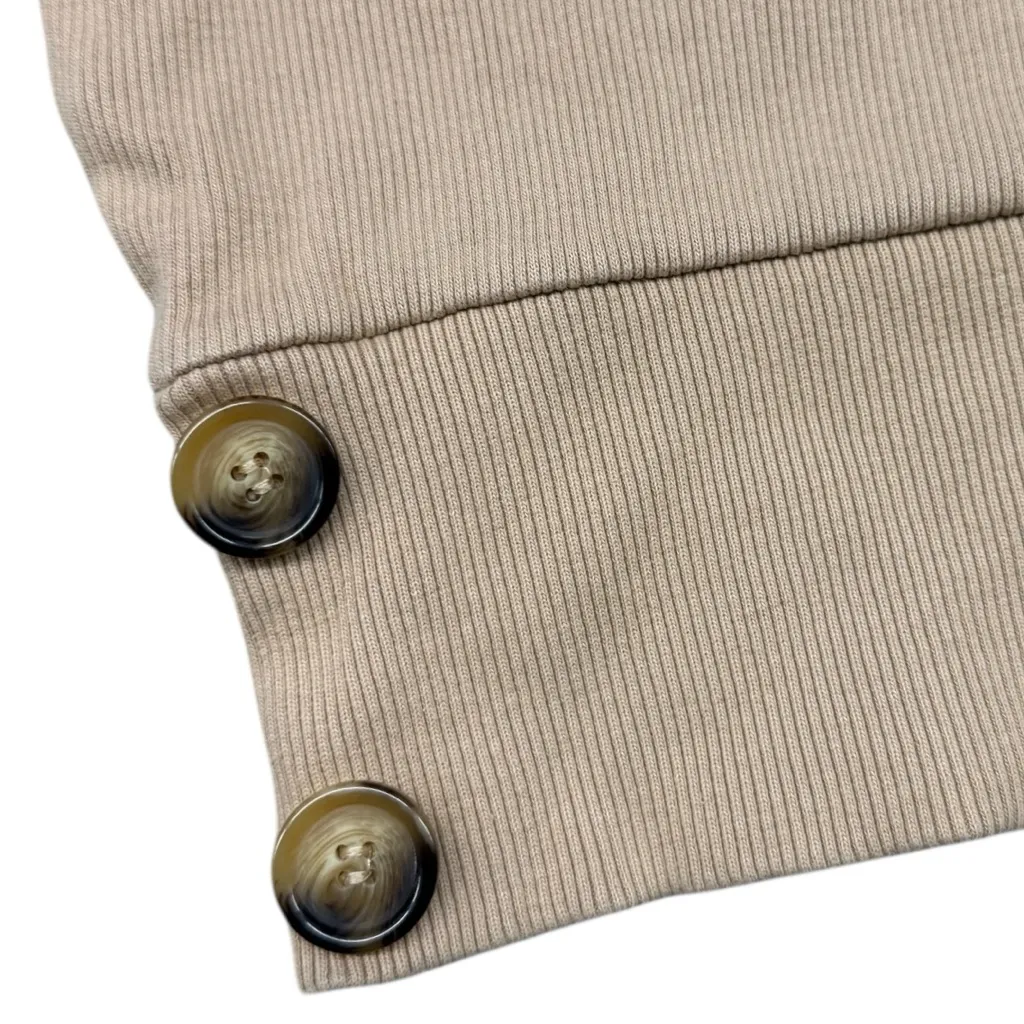 PrettyLittleThing Beige Ribbed Top - Image 2