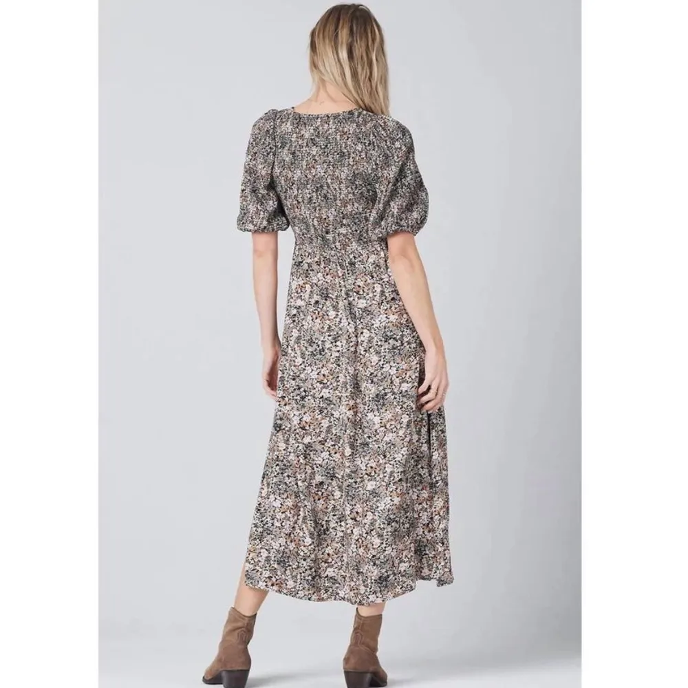 Saltwater LUXE Jana Short Sleeve Smocked Floral Maxi Dress Size XS - Image 2