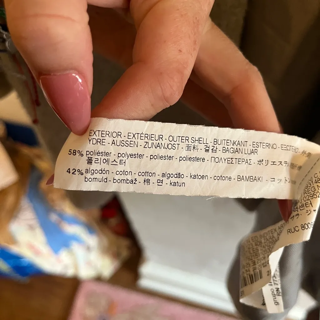 Zara Women's Gray Peacoat - Image 6