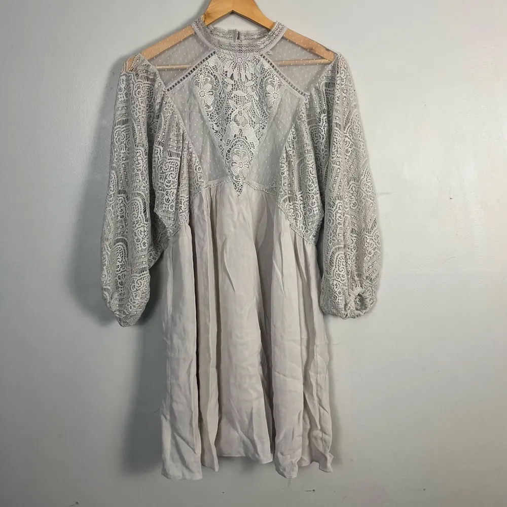 Sundance Rosier Dress in sterling size petite small long sleeve mini - Image 2