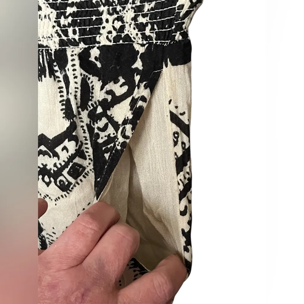 Free People Wide-Leg Geometric Pants | Boho Festival Style size medium - Image 3