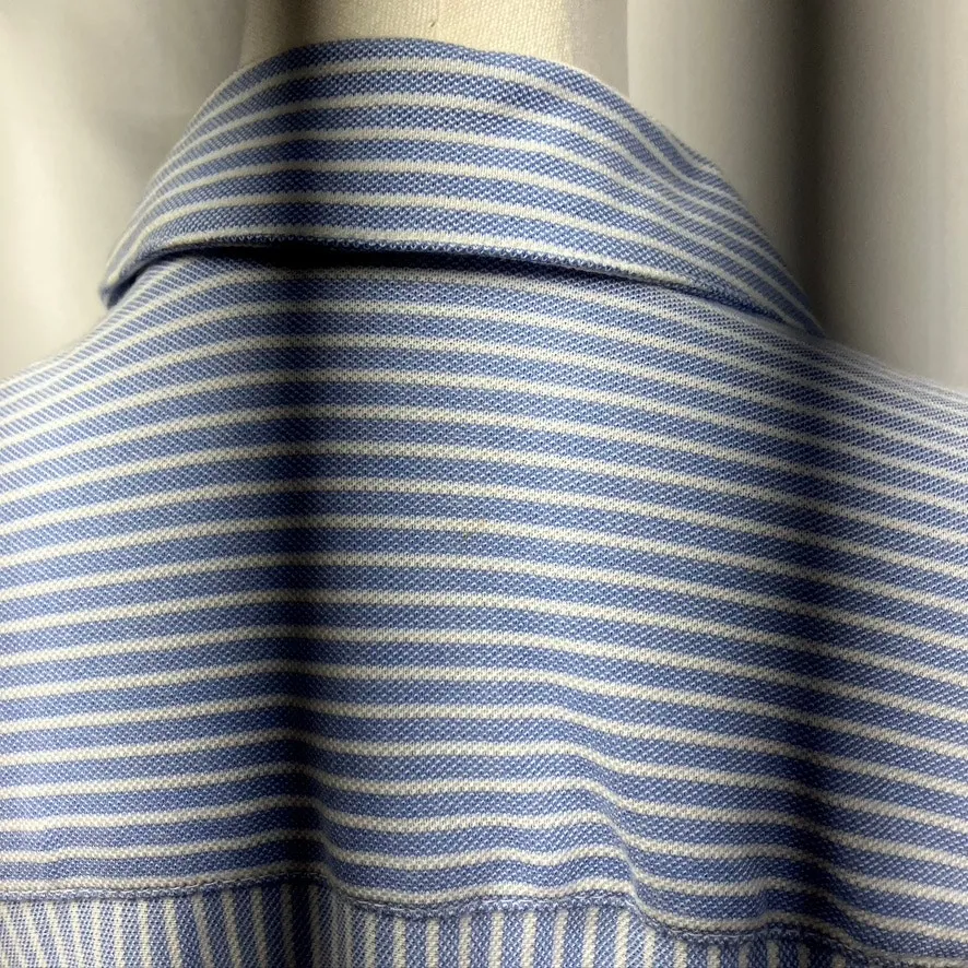 Charter Club Striped 100% Cotton Button Up Shirt Womens 1X Soft Preppy‎ Coastal - Image 8