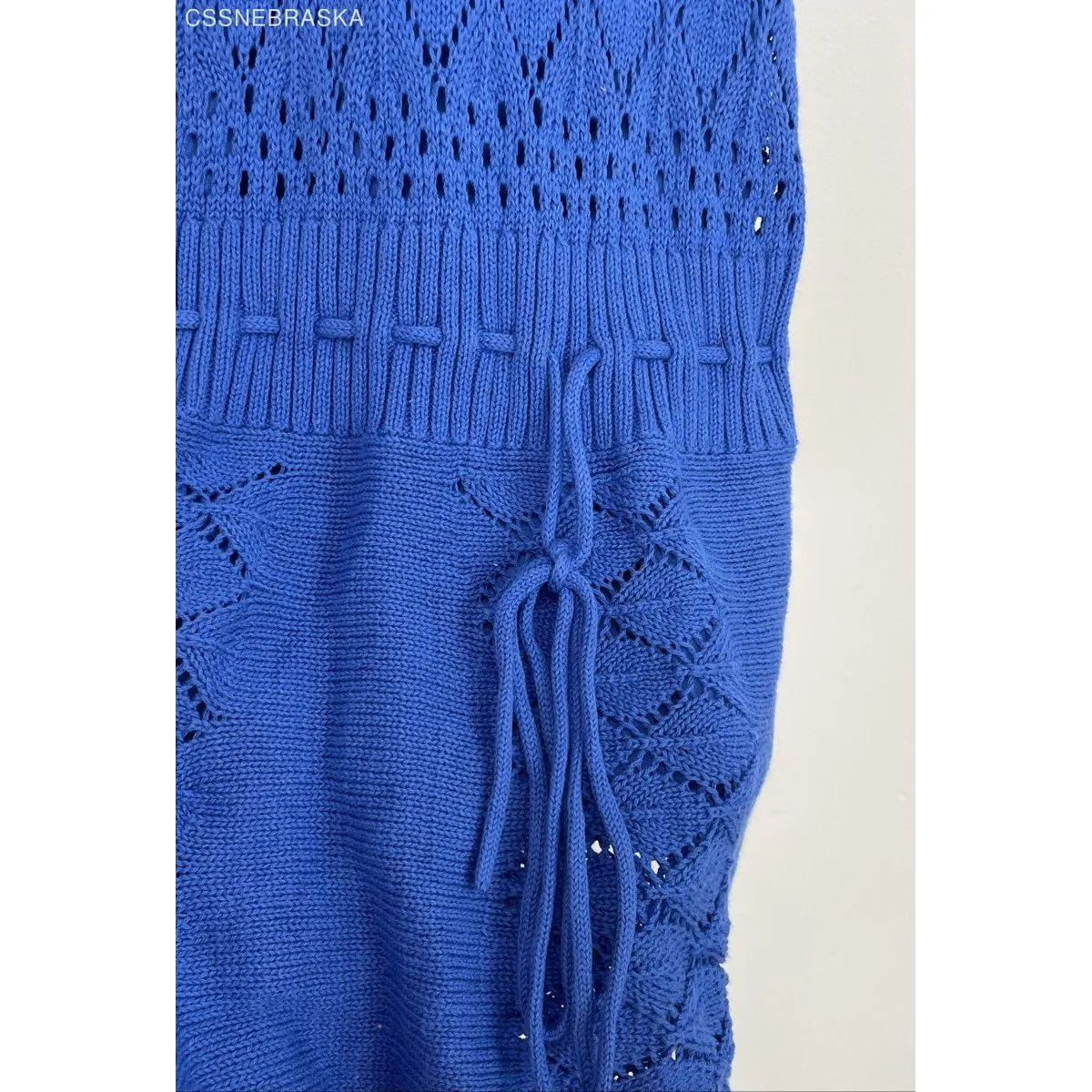 Guess Royal Blue Stretch Knit‎ Sleeveless Pencil Dress - Size S - Image 8