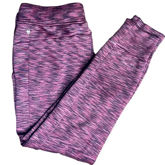 Spyder Womens Space Dye Pink Black Fleece Joggers Size S Warm Athleisure Comfy - Image 1