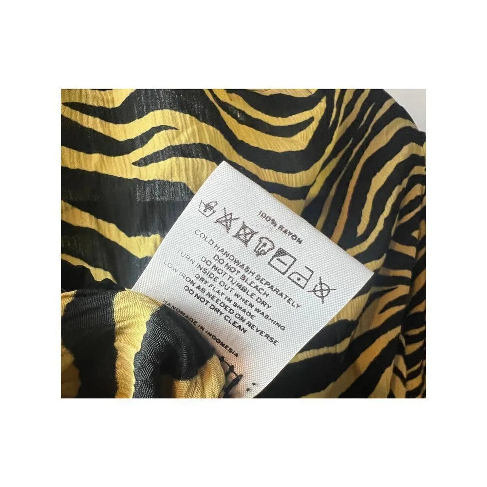 Faithfull the Brand Oma Top Amaia Zebra NWT Sz. 4 - Image 8