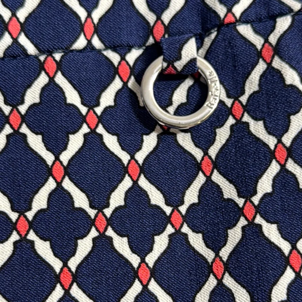 Rafaella Navy and White Patterned Women's Bermudas - Image 3