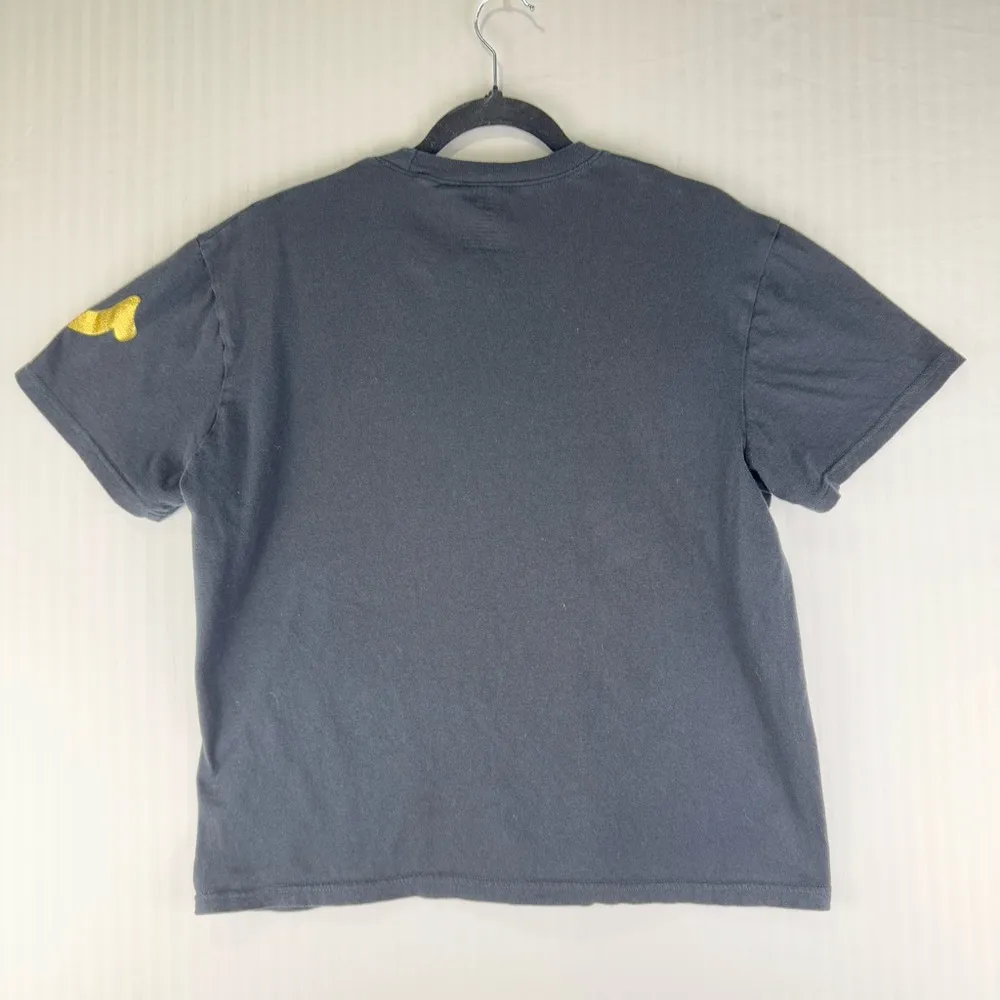 True Religion Black Crewneck Short-Sleeve T-Shirt Women’s Large Gold Horseshoe - Image 3