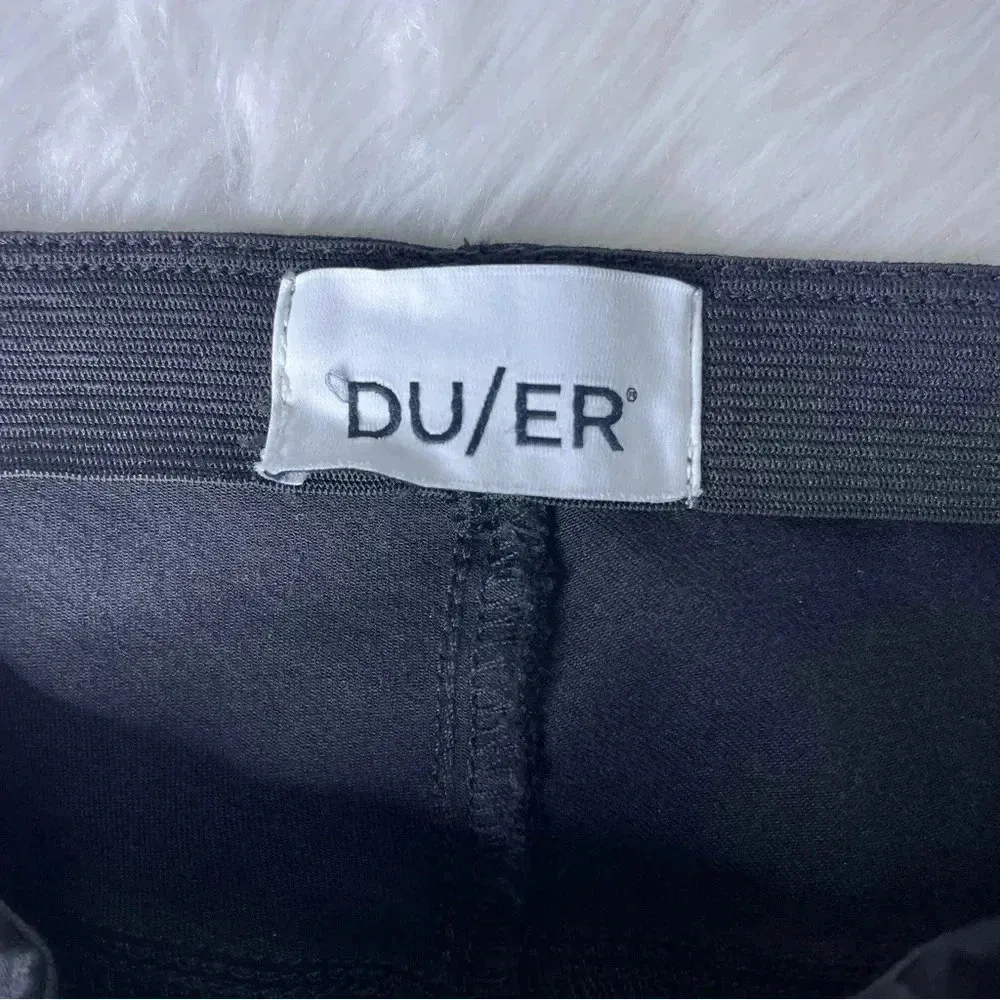 DU/ER Women's Four Way Flex Pull On Mid Rise Skinny Size 28 x 28 Black - Image 5