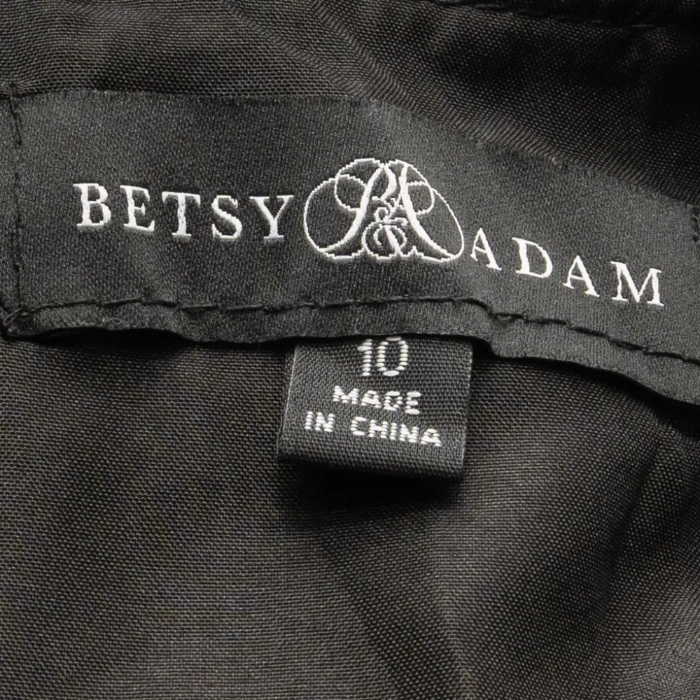 Betsy & Adam Gigi Long Ruffle Mesh Dress - Image 4