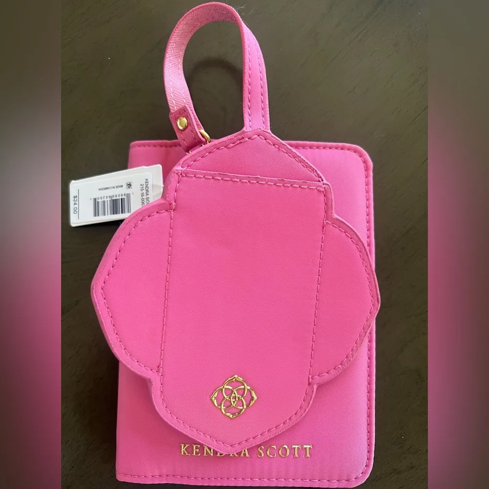 Kendra Scott Luggage Tag and Passport Holder in Pink NWT - Image 8
