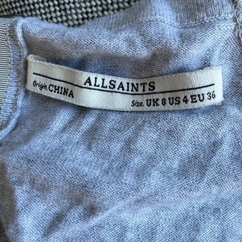 Allsaints gray button up sweater - Image 3