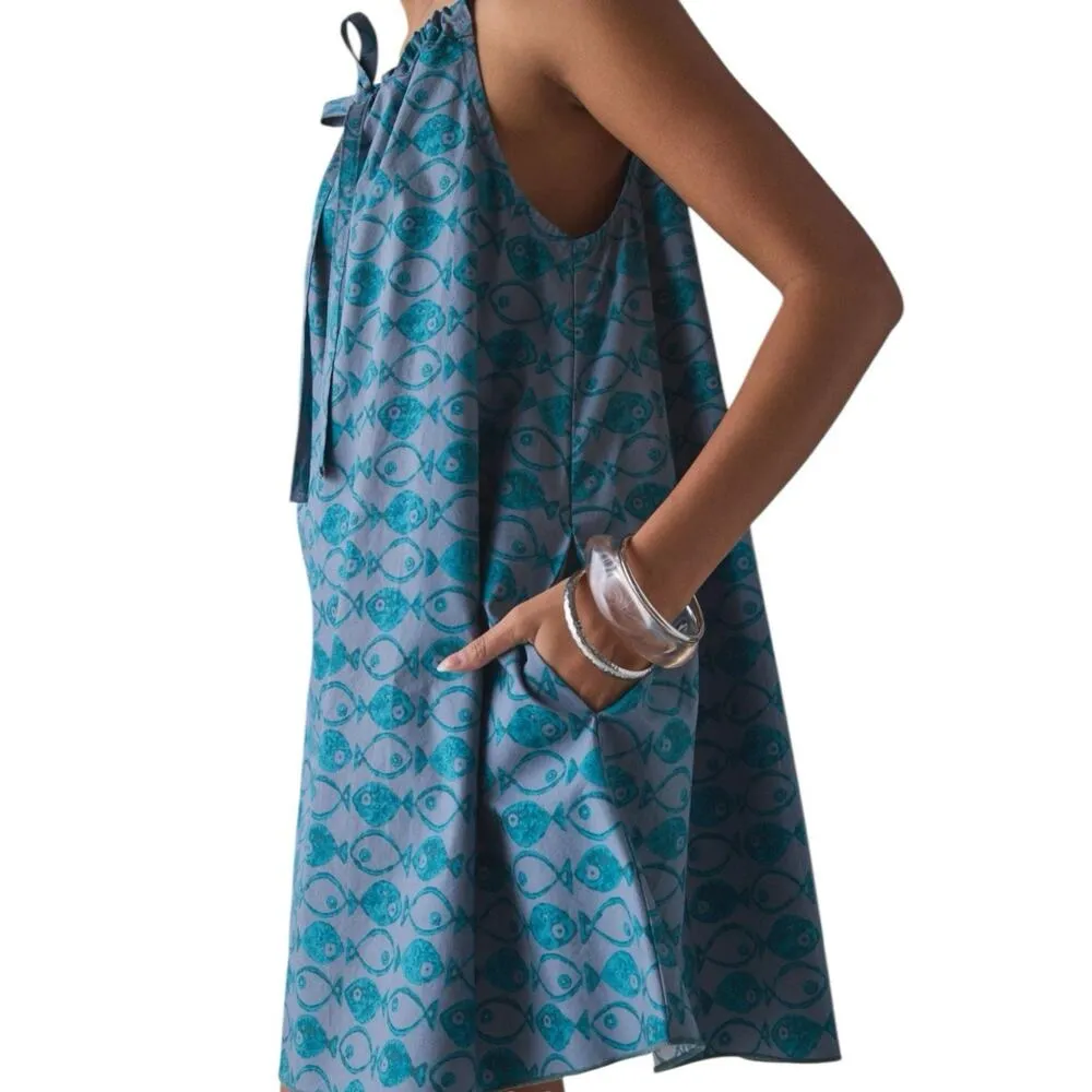 NWT BDG UO Eva Tie Front Ruched Strap Trapeze Mini Dress Size Small - Image 2