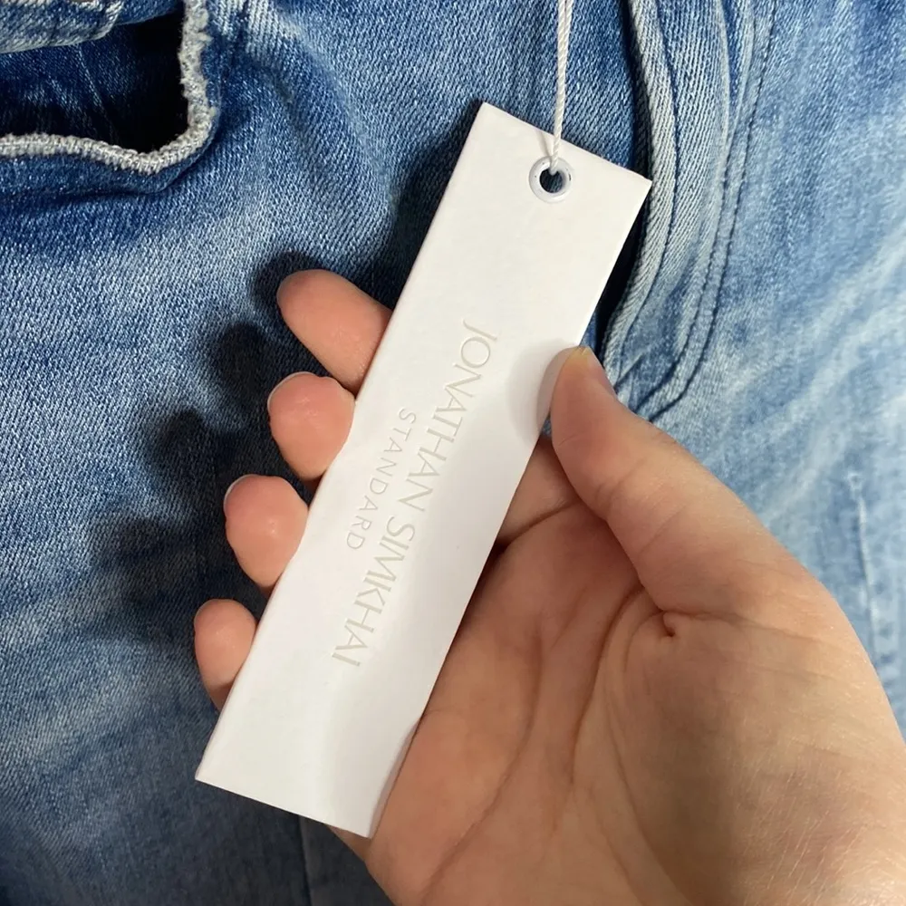 Jonathan Simkhai Standard high waisted skinny jeans with front seam sz 25 - Image 13