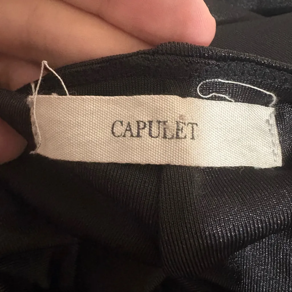 CAPULET REVOLVE Black Slip Maxi Dress with Open Back - Image 5