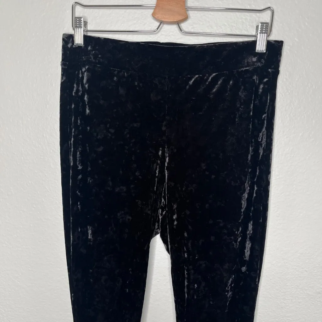 Torrid Womens Black Velour Dark Romantic Pull On Leggings Plus Size 1X - Image 3