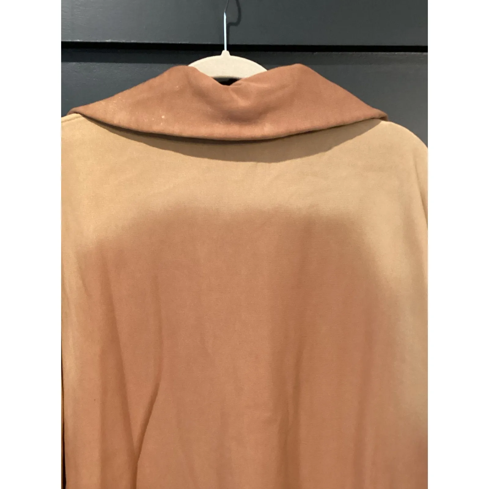 The Attico cotton long sleeve ombré brown zip sweatshirt mini dress size 38 XS 0 - Image 9