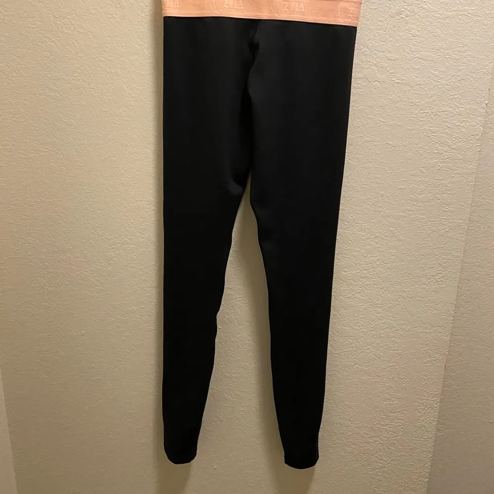 ZYIA Active Black & Peach Light N Tight High Rise Legging Size 2 - Image 11