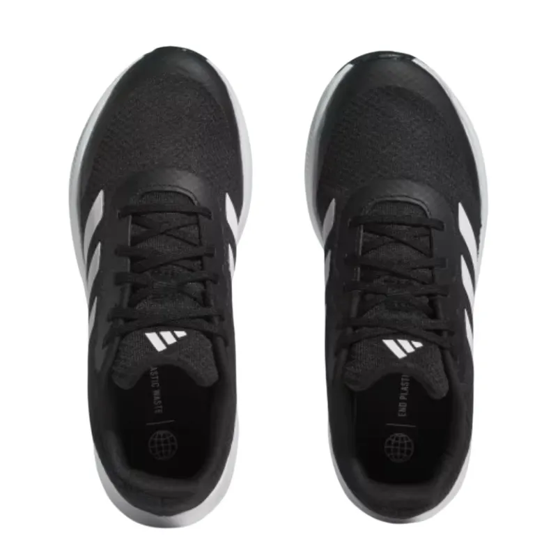 Adidas Falcon 3 Sport Lace Sneakers Black and White Size 6.5Y / 8W - Image 3