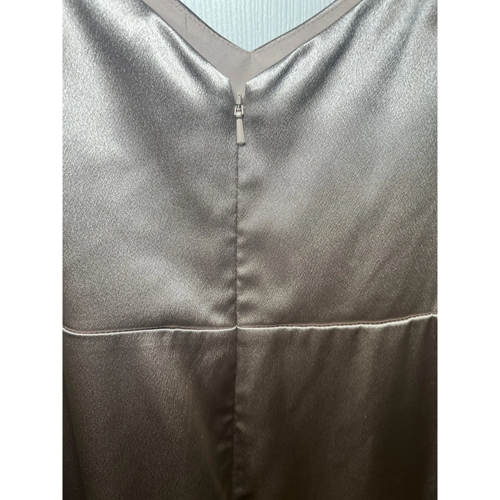 NWT Birdy Grey Catherine Beige Satin‎ Slip Maxi Dress Wedding Guest Formal XL - Image 7