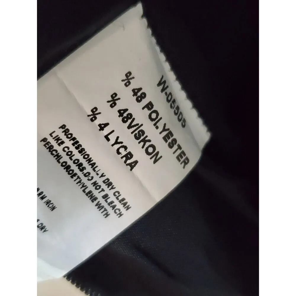 Wame Women's Gray Solid Polyester Round Neck Long Sleeve Knee Length Dress 44 Size undefined - Image 13