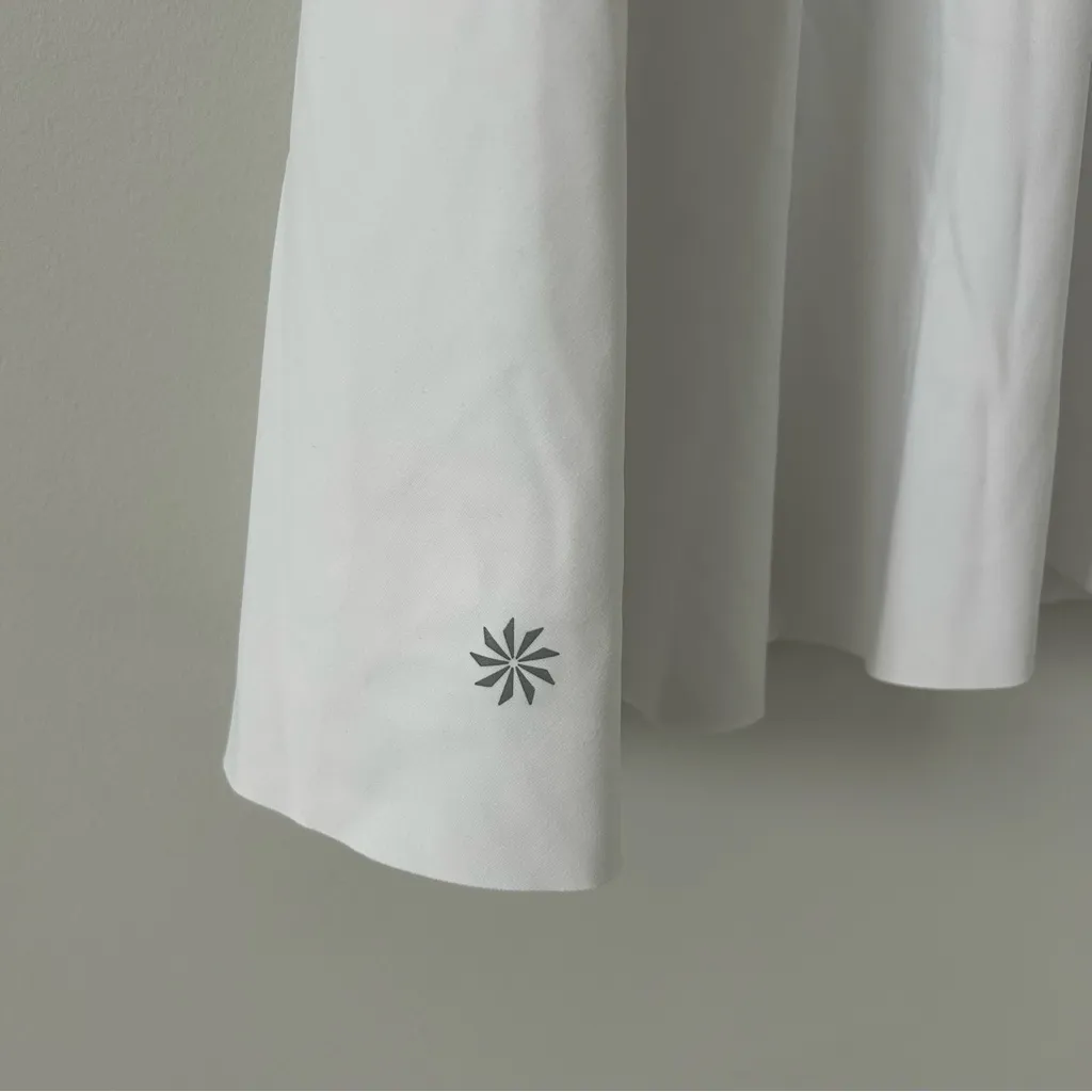 Athleta Match Point White Sleeveless 1/2 Zip Tennis Golf Dress XS - Image 6