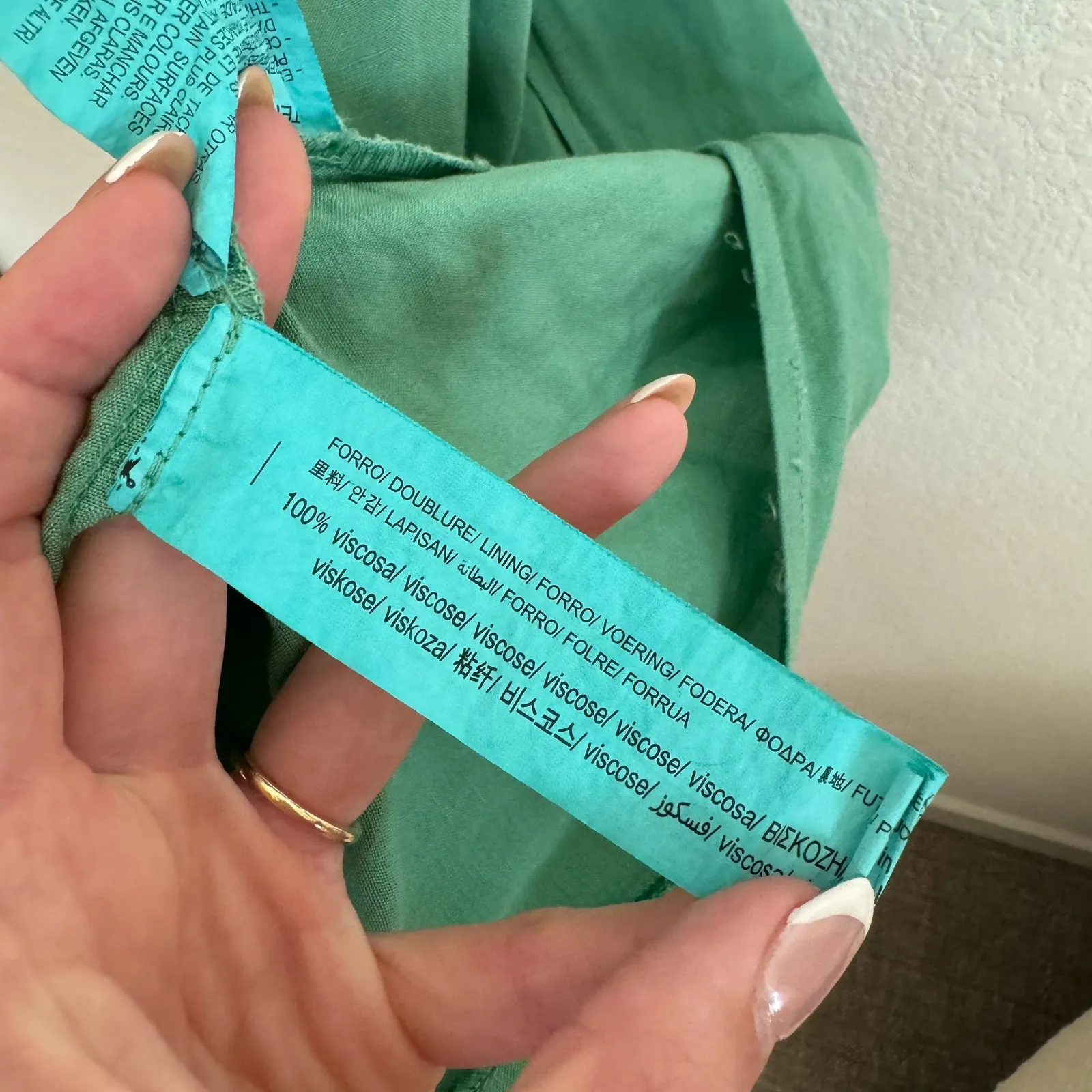 Zara Green Midi Dress - Image 7