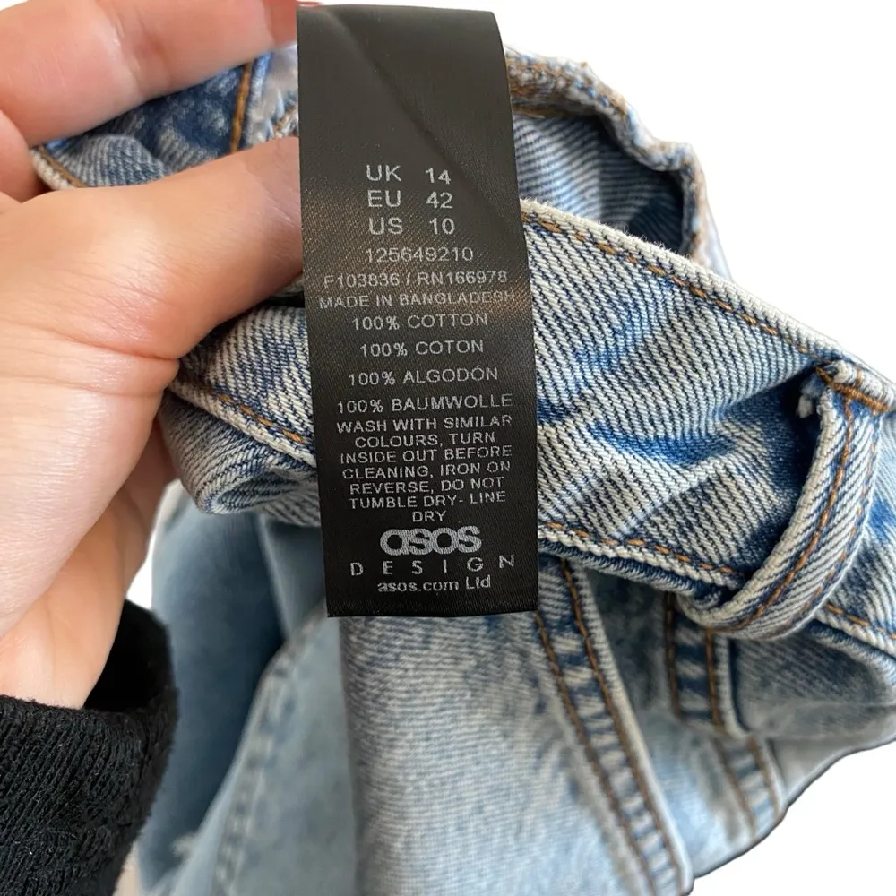 DESIGN Hourglass denim 'relaxed' shorts in midwash blue size 10 - Image 10