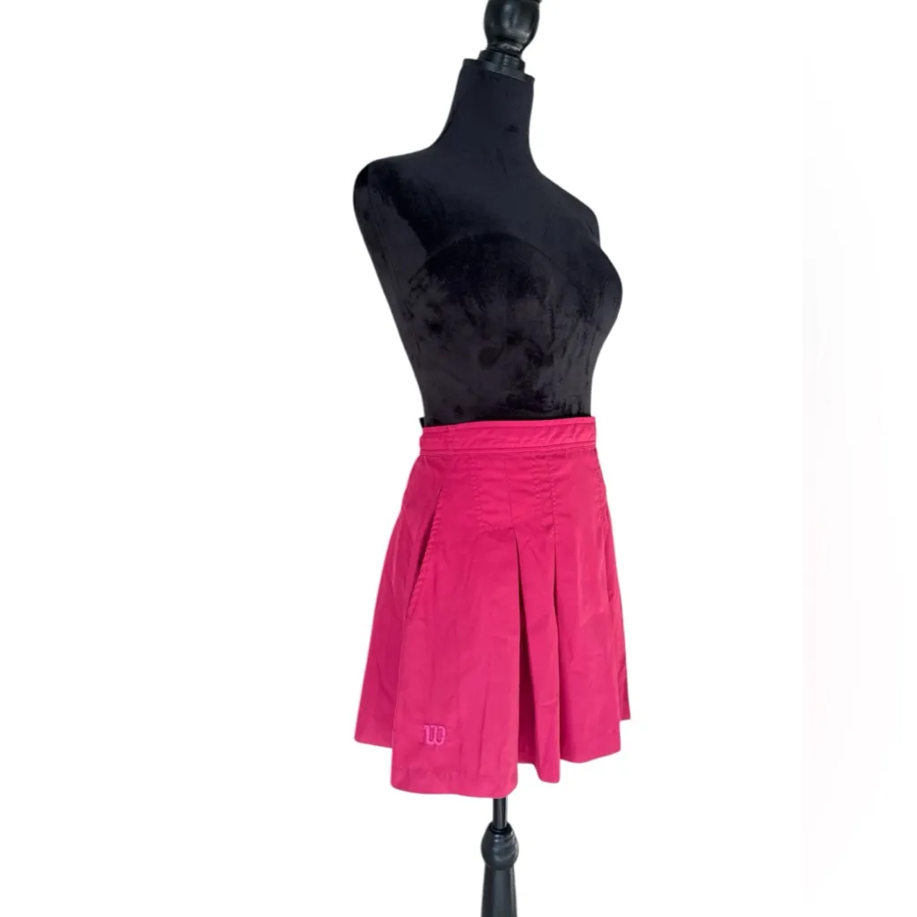 Wilson Women’s Pink Pleated Tennis Skirt - Image 2