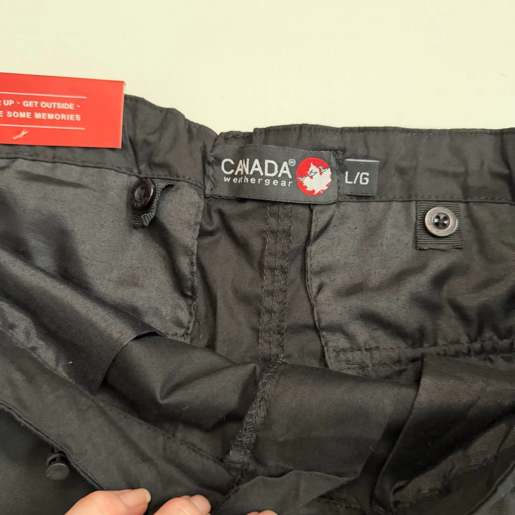 Canada Weather Gear Pants Cargo Flex 4 Way Stretch Lightweight Gorpcore Black Size L - Image 16