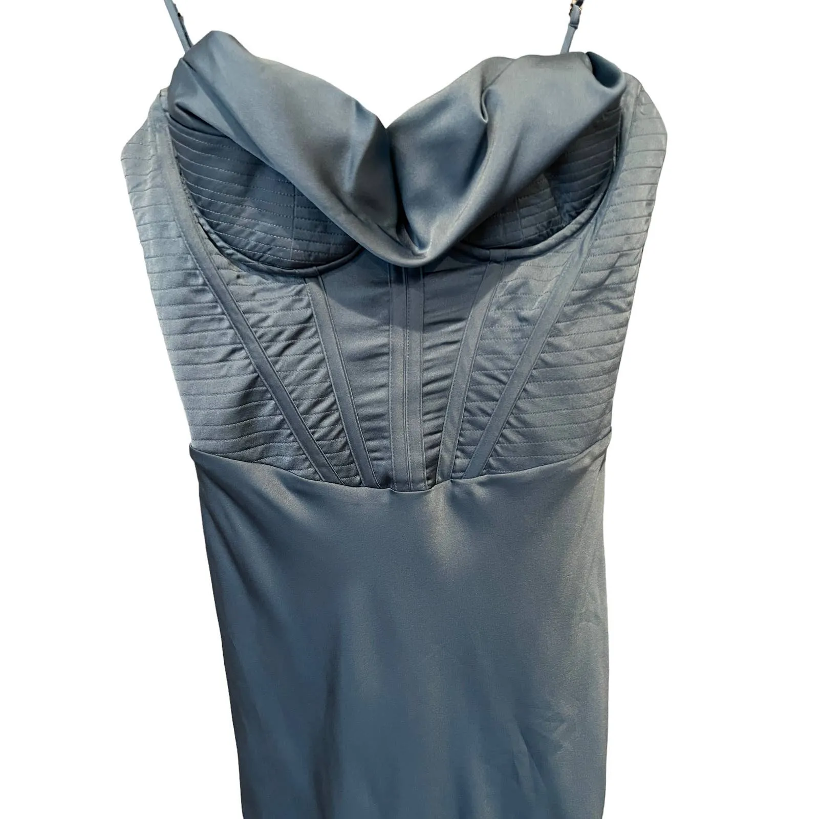 HOUSE OF CB Myrna Satin Corset Dress Size Small - Image 8