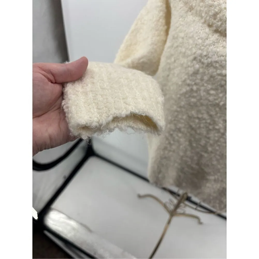 Cinq A Sept Leya Women’s Sweater Size Small Ivory Cowl Neck Alpaca Wool Blend - Image 8