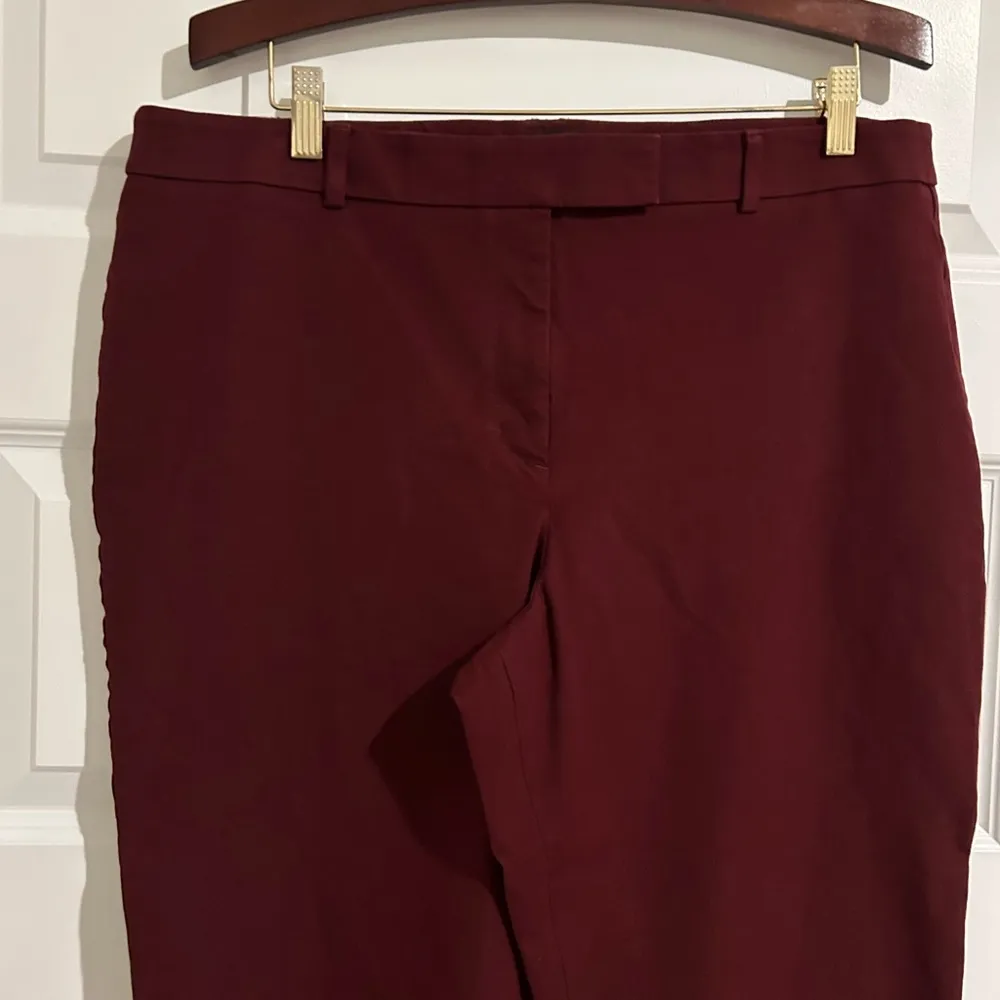 High Waist Slim Curvy Pants Brown Size 16 - Image 3