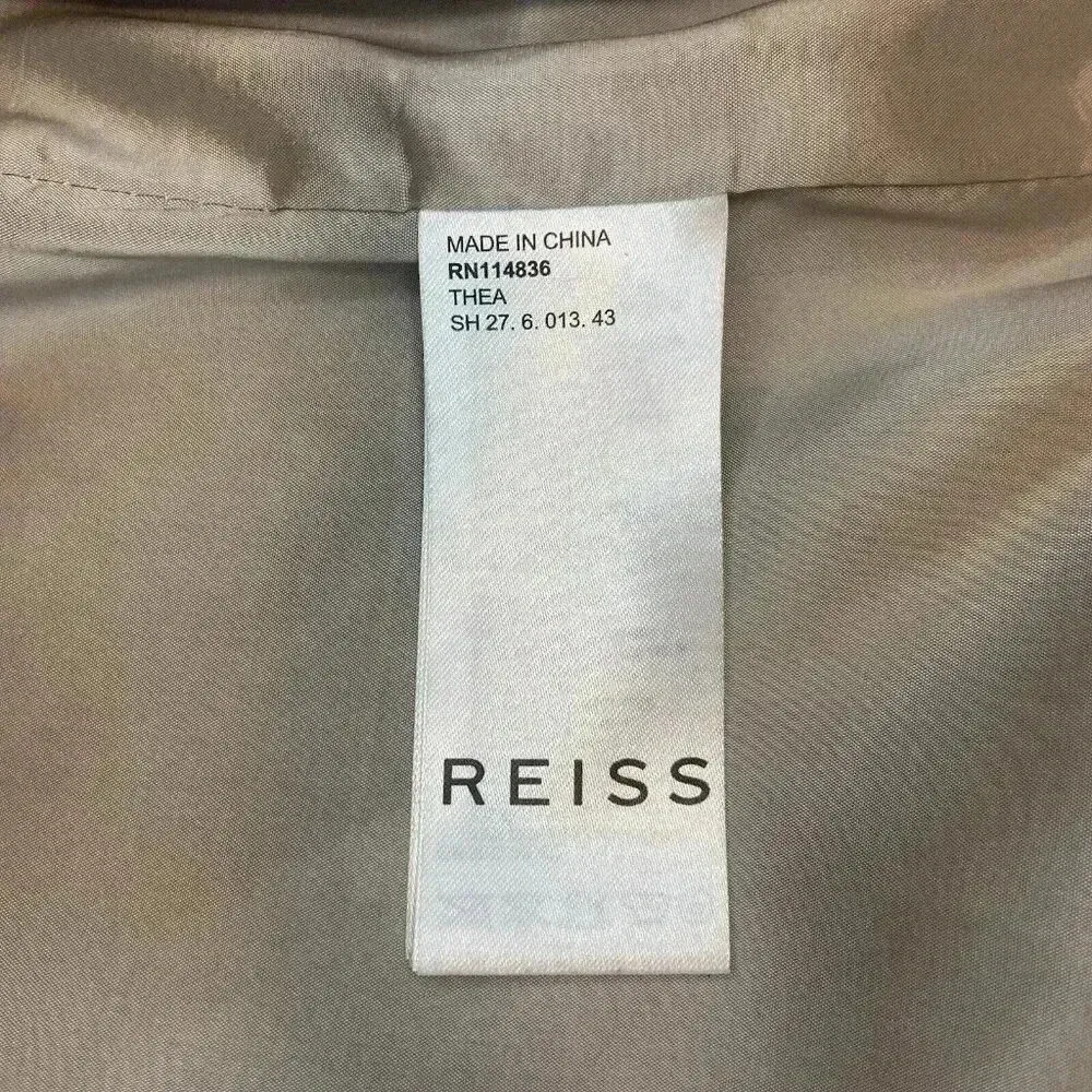 Reiss Gray Wool Blend Pencil Skirt Size 2 Classic Business Casual‎ Minimalist - Image 10